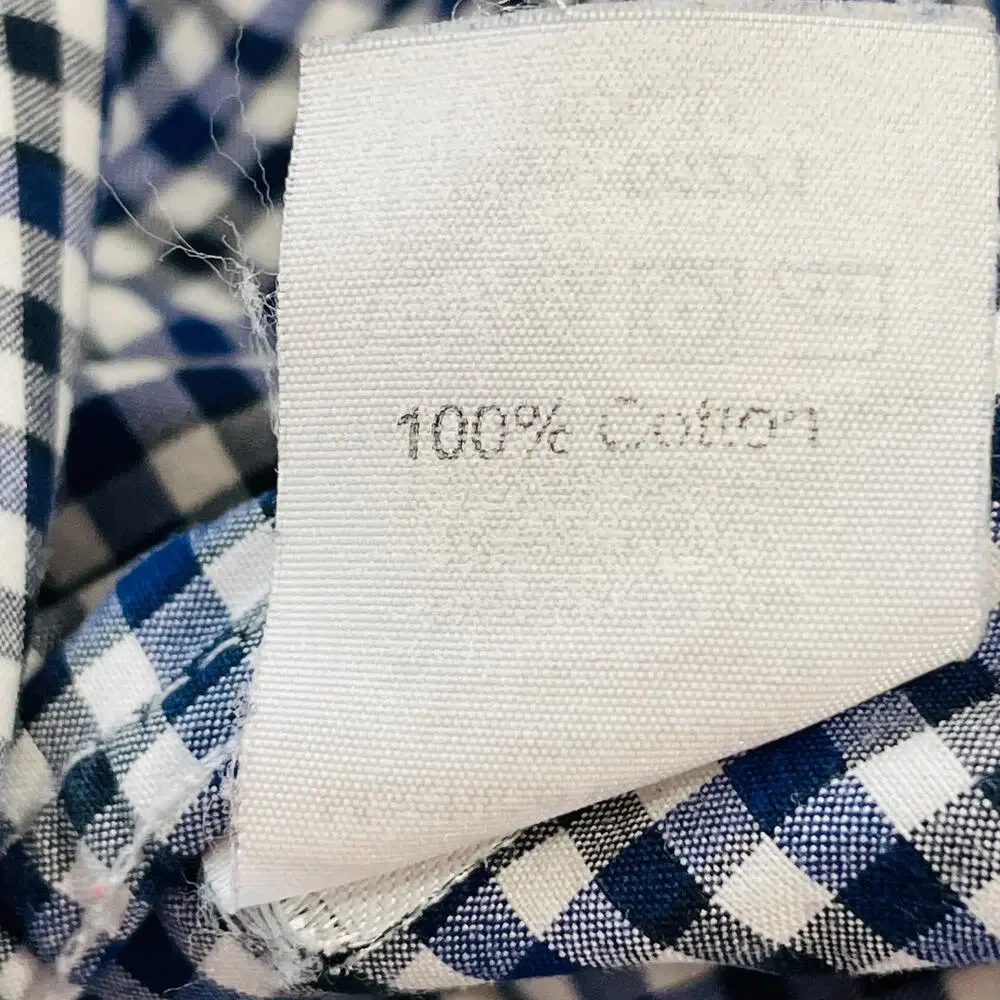 J.CREW Black Blue Check Shirt Long Sleeve Button Down Casual Men's XL 17-17 1/2